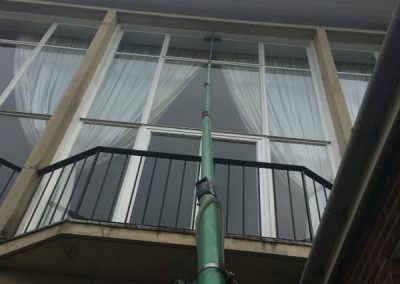 Window cleaners at work