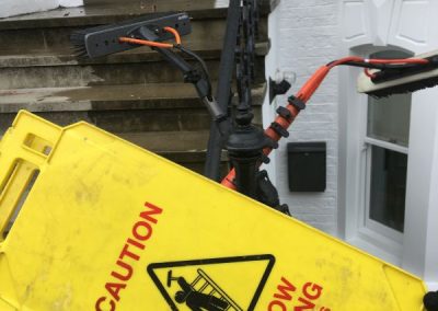 Window cleaners at work